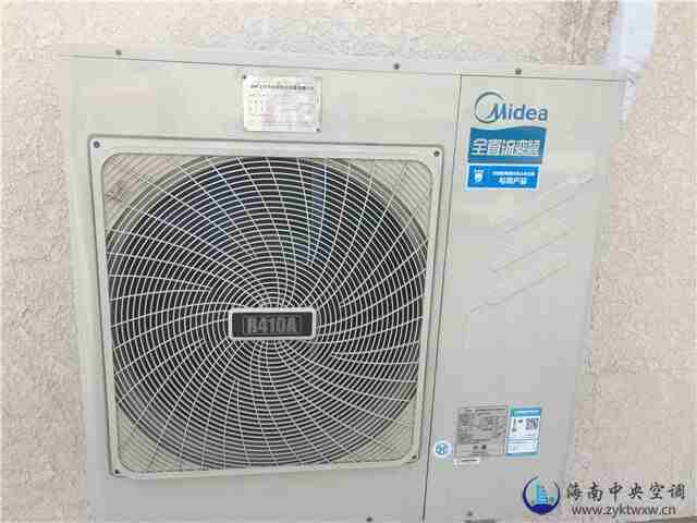 美的100一拖四中央空调系统在李开阳小区的安装案例